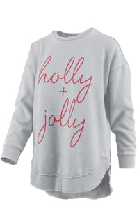 Holly Jolly Poncho Fleece